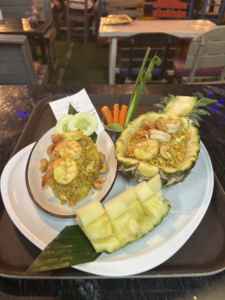 Bangkok old town street food atmosphere