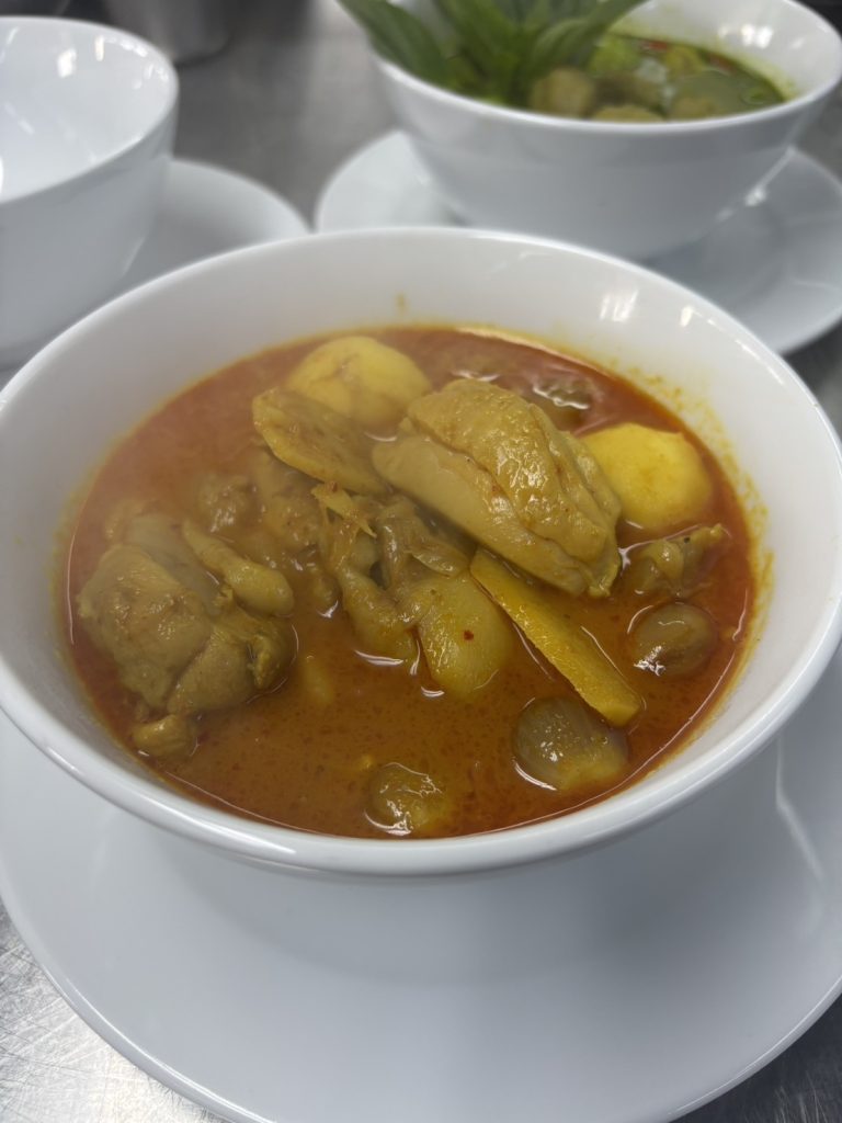 Traditional Thai food presentation